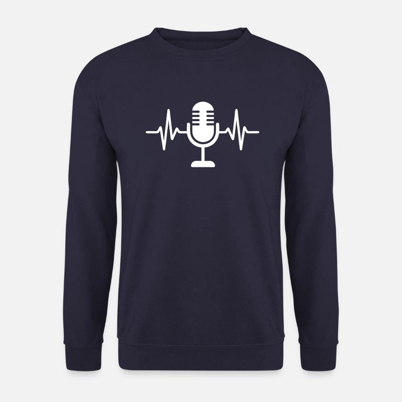 Micro Chant Podcast Streaming - Sweat-shirt Unisexe - marine