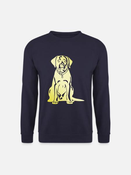 Labrador Dog Silhouette - Unisex Sweatshirt - navy