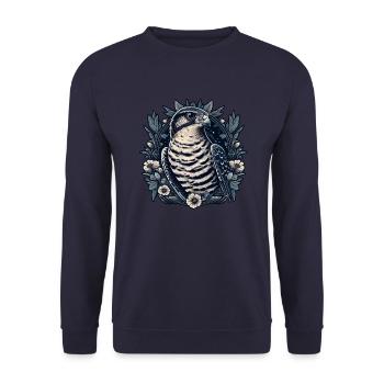 Faucon, Fauconnerie, Oiseau, Oiseau De Proie - Sweat-shirt Unisexe - marine - Devant - Alina (178cm) & Michal (187cm)