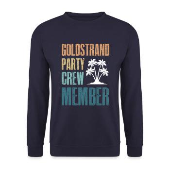 Équipe de fête Golden Sands - Sweat-shirt Unisexe - marine - Devant - Alina (178cm) & Michal (187cm)