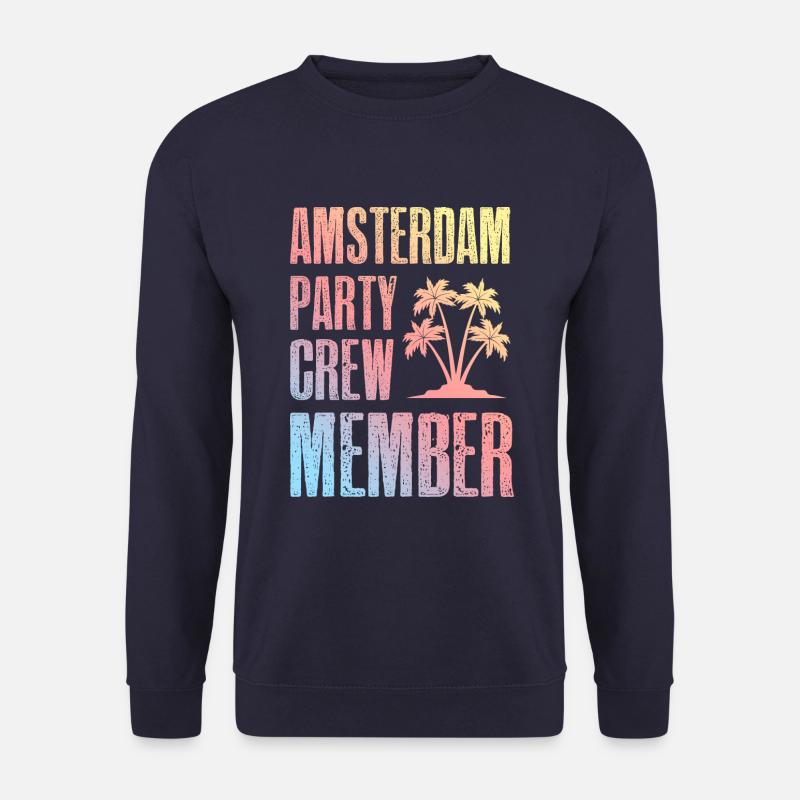 Amsterdam Party Crew - Unisex Pullover - Navy