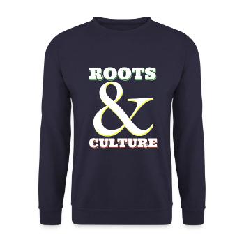 Culture des racines rastafariennes - Sweat-shirt Unisexe - marine - Devant - Alina (178cm) & Michal (187cm)