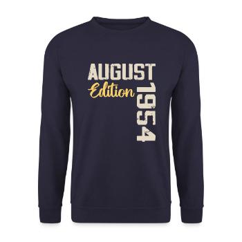 Jubiläum August 1954 - Limitierte Auflage August 1954 - Unisex Pullover - Navy - Vorne - Alina (178cm) & Michal (187cm)