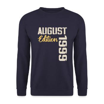 Jubiläum August 1999 - Limited Edition August 1999 - Unisex Pullover - Navy - Vorne - Alina (178cm) & Michal (187cm)