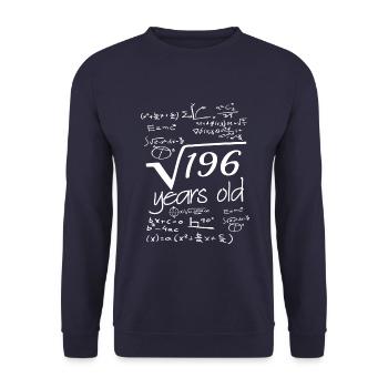 14e anniversaire cadeau 14e anniversaire 14 ans quatre - Sweat-shirt Unisexe - marine - Devant - Alina (178cm) & Michal (187cm)