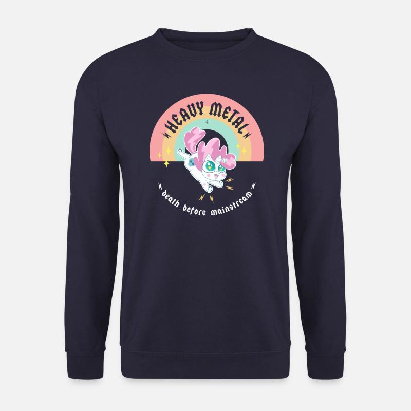 HEAVY METAL Baby-Einhorn - Unisex Pullover - Navy