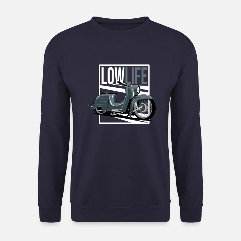 low life moped - Unisex Pullover - Navy