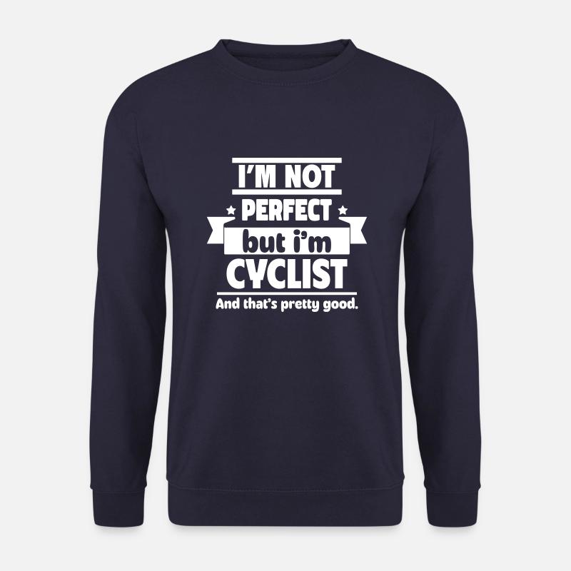 Ich bin nicht perfekt, aber ich bin Radfahrer - Unisex Pullover - Navy