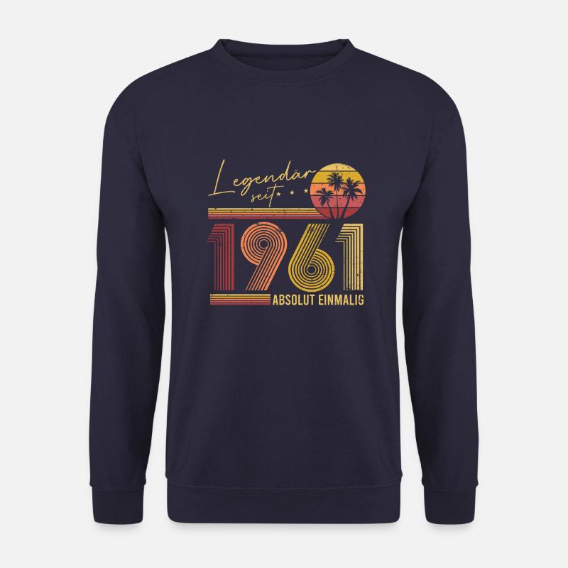 Legendär seit 1961 Retro 60. Geburtstag - Unisex Pullover - Navy