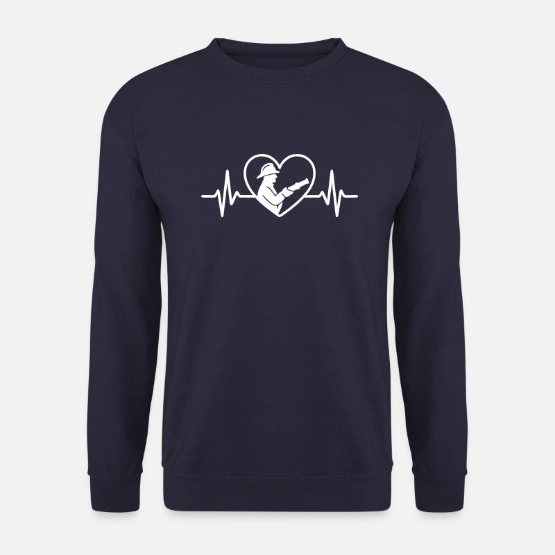 Feuerwehrhelm Herz - Unisex Pullover - Navy