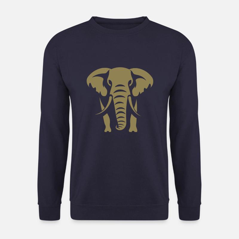 Elephant Silhouette - Unisex Sweatshirt - navy