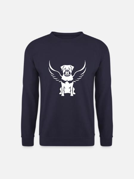 Rottweiler Angel Wing Silhouette - Unisex Sweatshirt - navy