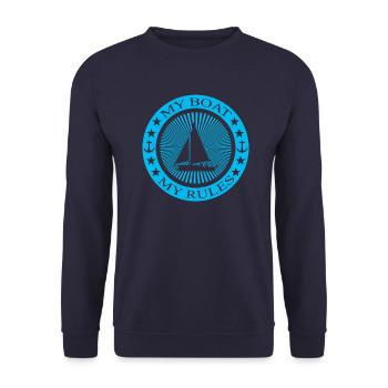 Segeln Sailing - Unisex Pullover - Navy - Vorne - Alina (178cm) & Michal (187cm)
