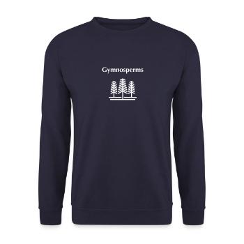 Gymnospermen - Unisex Pullover - Navy - Vorne - Alina (178cm) & Michal (187cm)