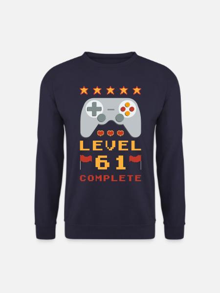 61st Birthday Level 61 Complete - Unisex Sweatshirt - navy