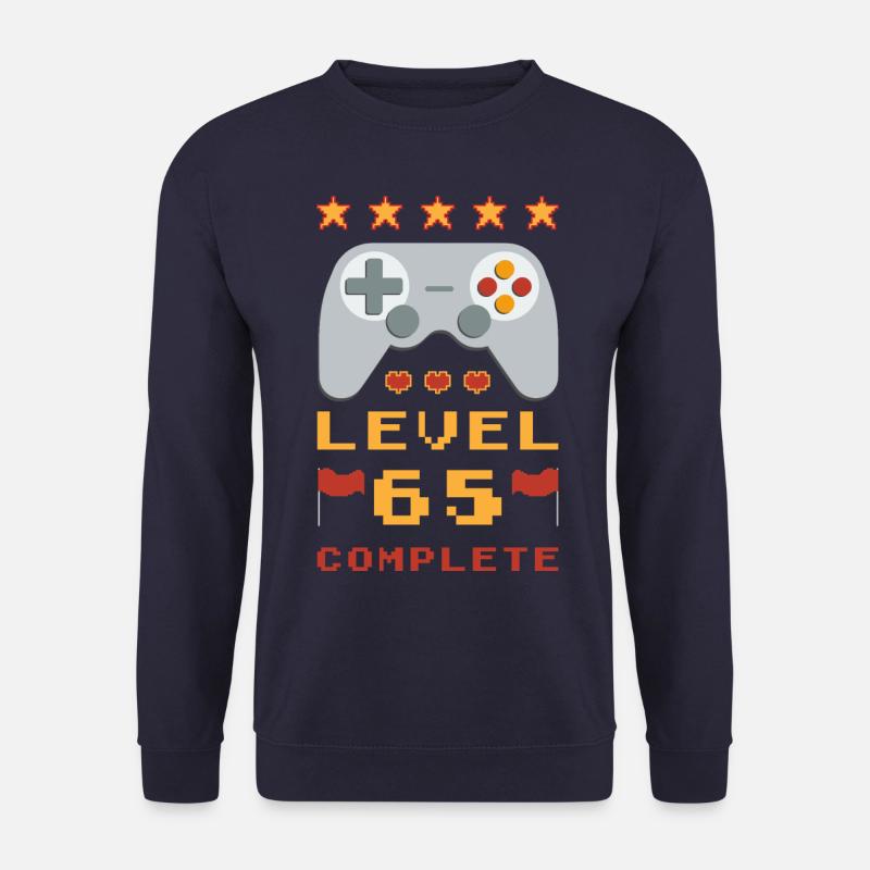 65th Birthday Level 65 Complete - Unisex Sweatshirt - navy