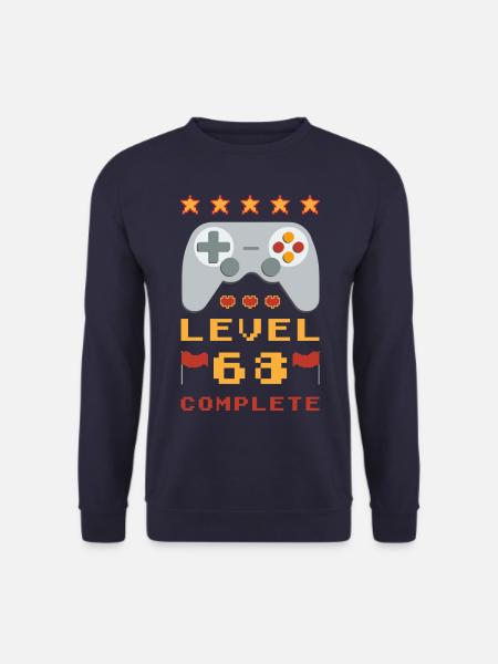 68th Birthday Level 68 Complete - Unisex Sweatshirt - navy