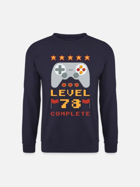78th Birthday Level 78 Complete - Unisex Sweatshirt - navy
