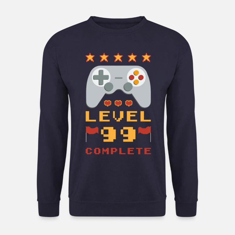 99e anniversaire Niveau 99 Terminé - Sweat-shirt Unisexe - marine