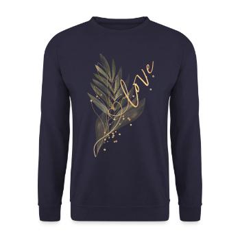 Amour - Sweat-shirt Unisexe - marine - Devant - Alina (178cm) & Michal (187cm)