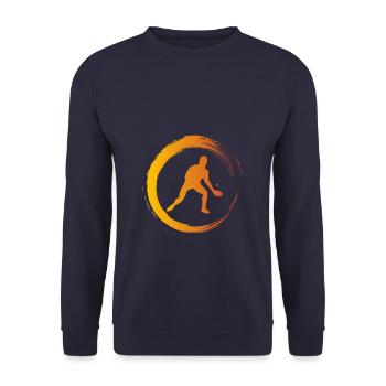 Tennis de table - Sweat-shirt Unisexe - marine - Devant - Alina (178cm) & Michal (187cm)
