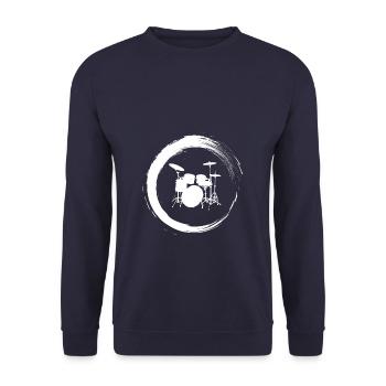 Drummer - Unisex Pullover - Navy - Vorne - Alina (178cm) & Michal (187cm)