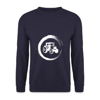 tractor - Unisex Sweatshirt - navy - Front - Alina (178cm) & Michal (187cm)