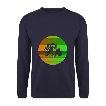 tractor - Unisex Sweatshirt - navy - Front - Alina (178cm) & Michal (187cm)