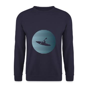 Kayaking - Unisex Pullover - Navy - Vorne - Alina (178cm) & Michal (187cm)