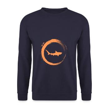 Hai - Unisex Pullover - Navy - Vorne - Alina (178cm) & Michal (187cm)