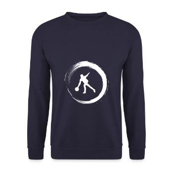 Bowling - Unisex Pullover - Navy - Vorne - Alina (178cm) & Michal (187cm)