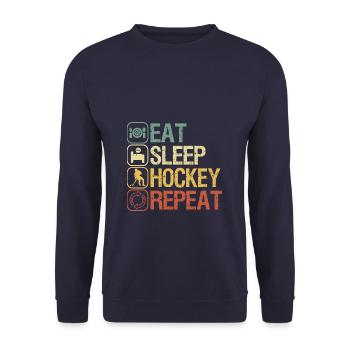 Hockey - Sweat-shirt Unisexe - marine - Devant - Alina (178cm) & Michal (187cm)