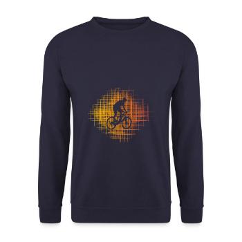 Cyclistes - Sweat-shirt Unisexe - marine - Devant - Alina (178cm) & Michal (187cm)