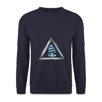 navigation à voile - Sweat-shirt Unisexe - marine - Devant - Alina (178cm) & Michal (187cm)