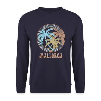 Majorca - Unisex Sweatshirt - navy - Front - Alina (178cm) & Michal (187cm)