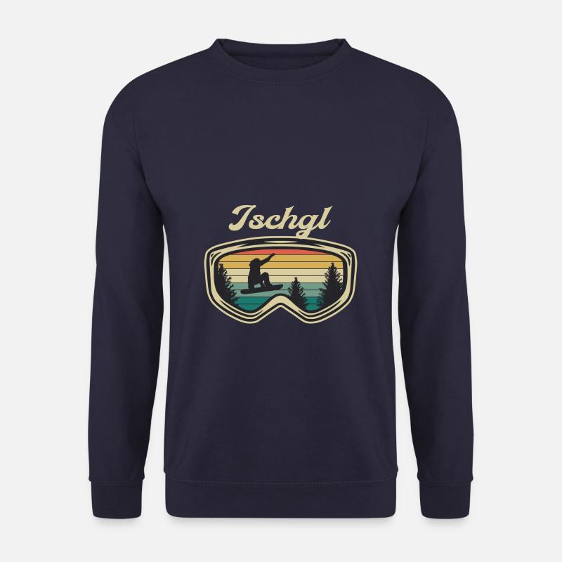 Ischgl Ski Sknowboard - Unisex Pullover - Navy