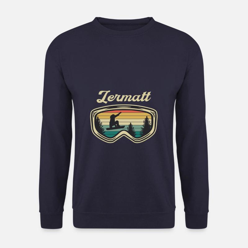 Zermatt Ski Sknowboard - Unisex Pullover - Navy