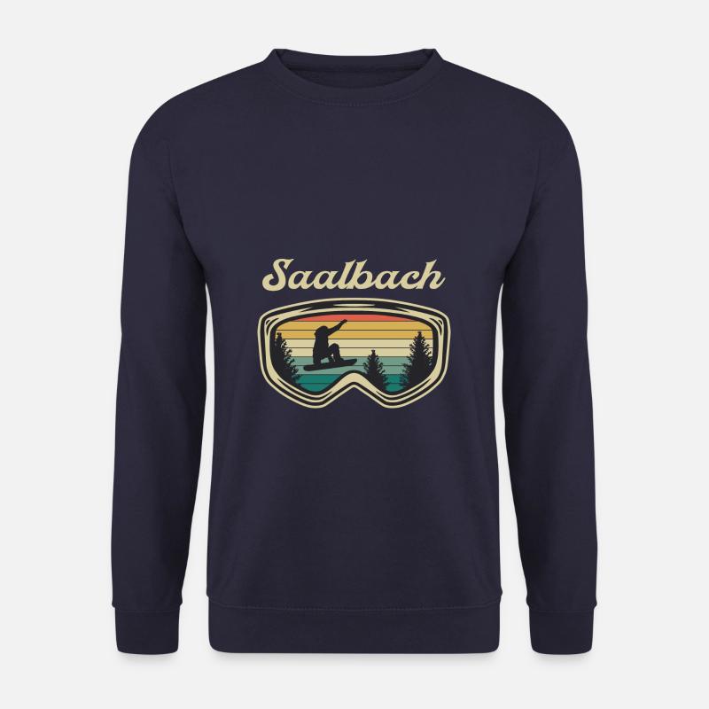 Saalbach Hinterglemm Skiurlaub Skipiste - Unisex Pullover - Navy