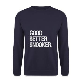 snooker - Unisex Sweatshirt - navy - Front - Alina (178cm) & Michal (187cm)