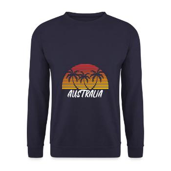 Australia - Unisex Pullover - Navy - Vorne - Alina (178cm) & Michal (187cm)