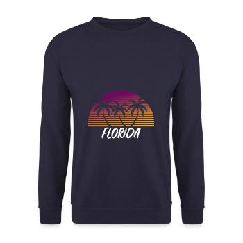 Florida - Unisex Sweatshirt - navy - Front - Alina (178cm) & Michal (187cm)