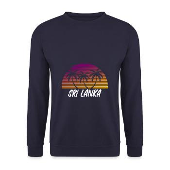Sri Lanka - Unisex Pullover - Navy - Vorne - Alina (178cm) & Michal (187cm)