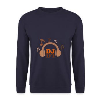 Disc jockey - Unisex Sweatshirt - navy - Front - Alina (178cm) & Michal (187cm)