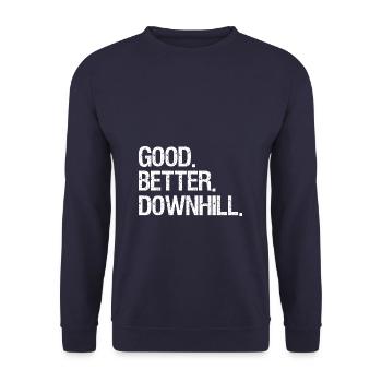 Downhill - Unisex Pullover - Navy - Vorne - Alina (178cm) & Michal (187cm)