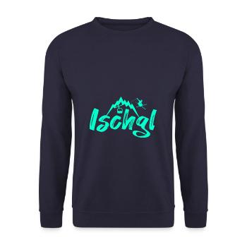 Ischgl - Unisex Pullover - Navy - Vorne - Alina (178cm) & Michal (187cm)