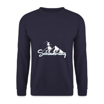 Schladming - Sweat-shirt Unisexe - marine - Devant - Alina (178cm) & Michal (187cm)