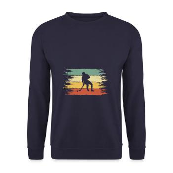 Field hockey - Unisex Sweatshirt - navy - Front - Alina (178cm) & Michal (187cm)