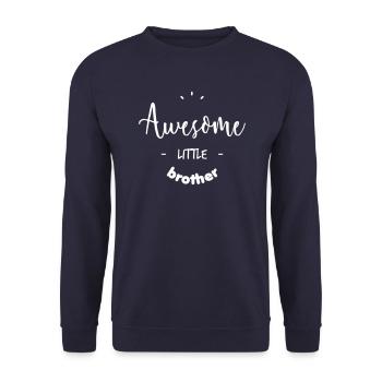 Awesome little Brother - Sweat-shirt Unisexe - marine - Devant - Alina (178cm) & Michal (187cm)