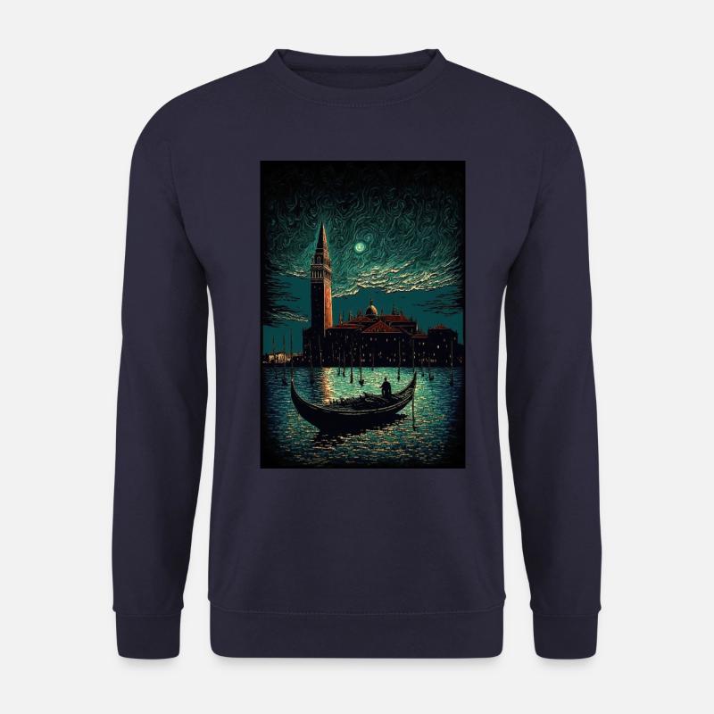 Venedig bei Nacht - Unisex Pullover - Navy