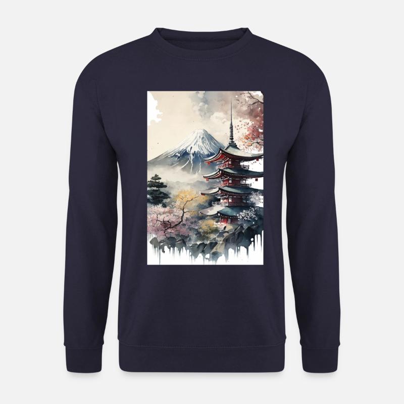 Mount Fuji - Unisex Pullover - Navy